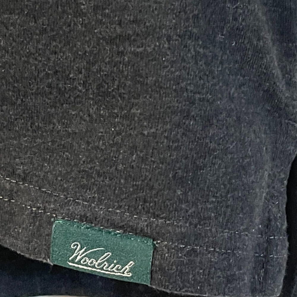 Woolrich Green Label Mens Long Sleeve Pocket T-Shirt Charcoal Gray Large L - Picture 4 of 6